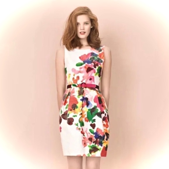 ELIZA J | 14 | Watercolor Floral A-Line Cocktail Belted Sheath Shift Dress NWOT - mordernwear.com ELIZA J | 14 | Watercolor Floral A-Line Cocktail Belted Sheath Shift Dress NWOT - mordernwear.com